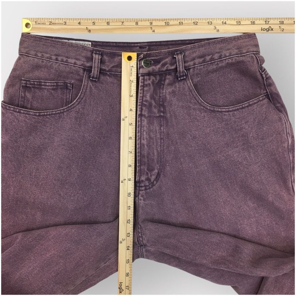 Vintage UMEN Jeans Mens‎ Size 32x33 Purple Wash Loose Fit Tapered Baggy Y2K 90s - Picture 7 of 9